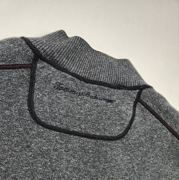 Tommy Bahama Reversible 1/4 Zip Up Sweater - Picture 6 of 14